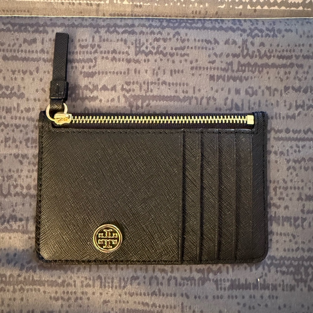 Tory Burch Top Zip Card Case
